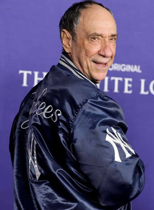 Bert Di Grasso The White Lotus Blue Varisty Jacket