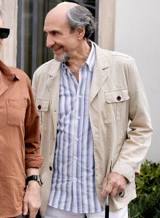 Bert Di Grasso The White Lotus White Cotton Jacket