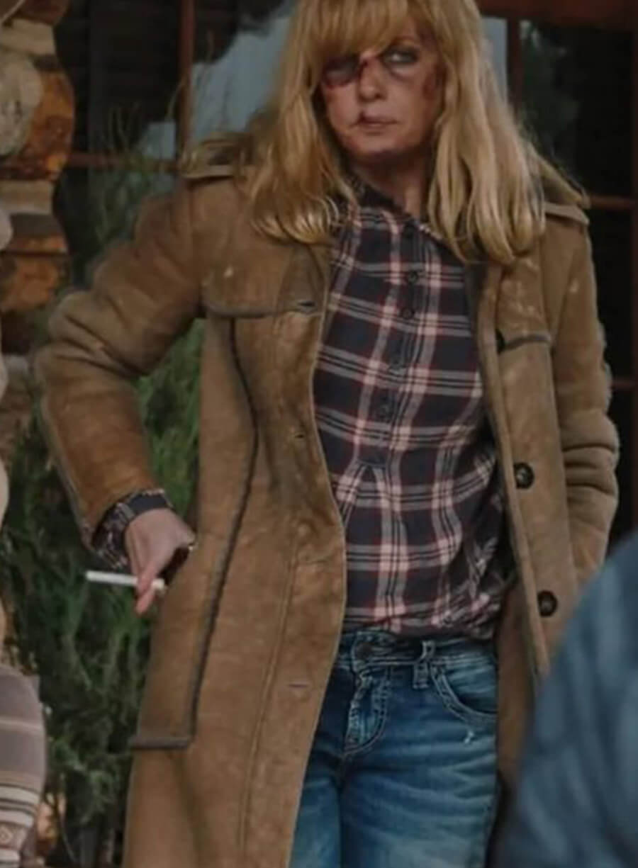 Beth Dutton Brown Leather Coat