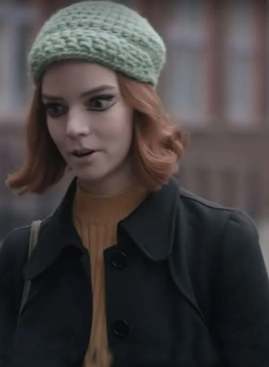 Beth Harmon The Queen’s Gambit S01 Black Coat