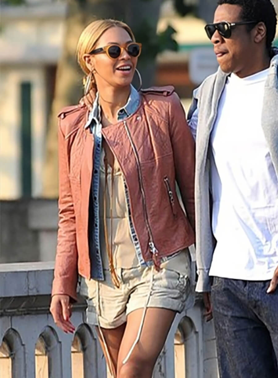 Beyonce Pink Leather jacket