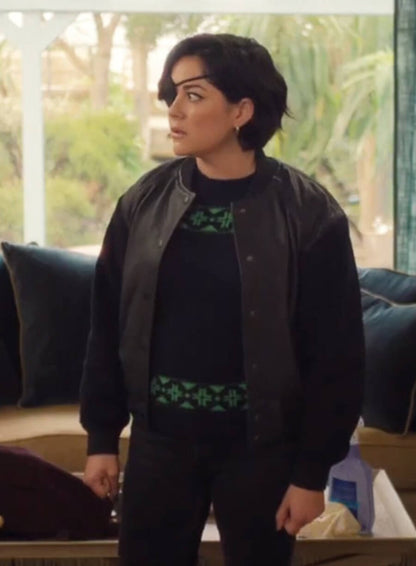 Bibi Garvey Bad Sisters S02 Black Bomber Jacket