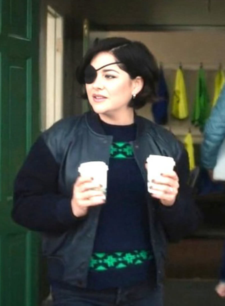 Bibi Garvey Bad Sisters S02 Black Bomber Jacket