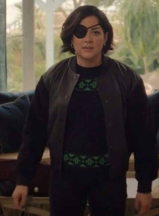 Bibi Garvey Bad Sisters S02 Black Bomber Jacket