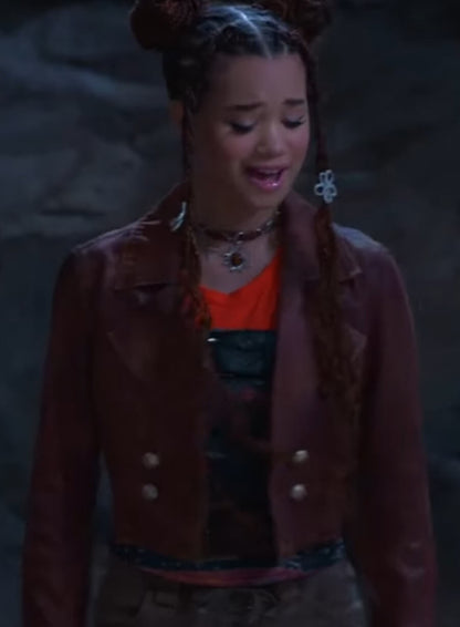 Billie Wizards Beyond Waverly Place Brown Leather Jacket
