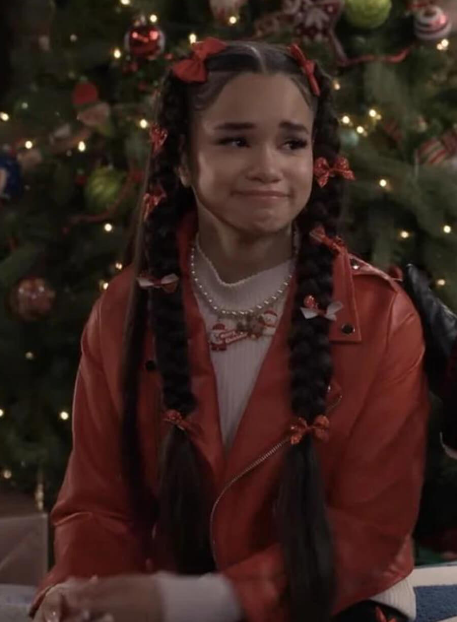 Billie Wizards Beyond Waverly Place Orange Leather Jacket