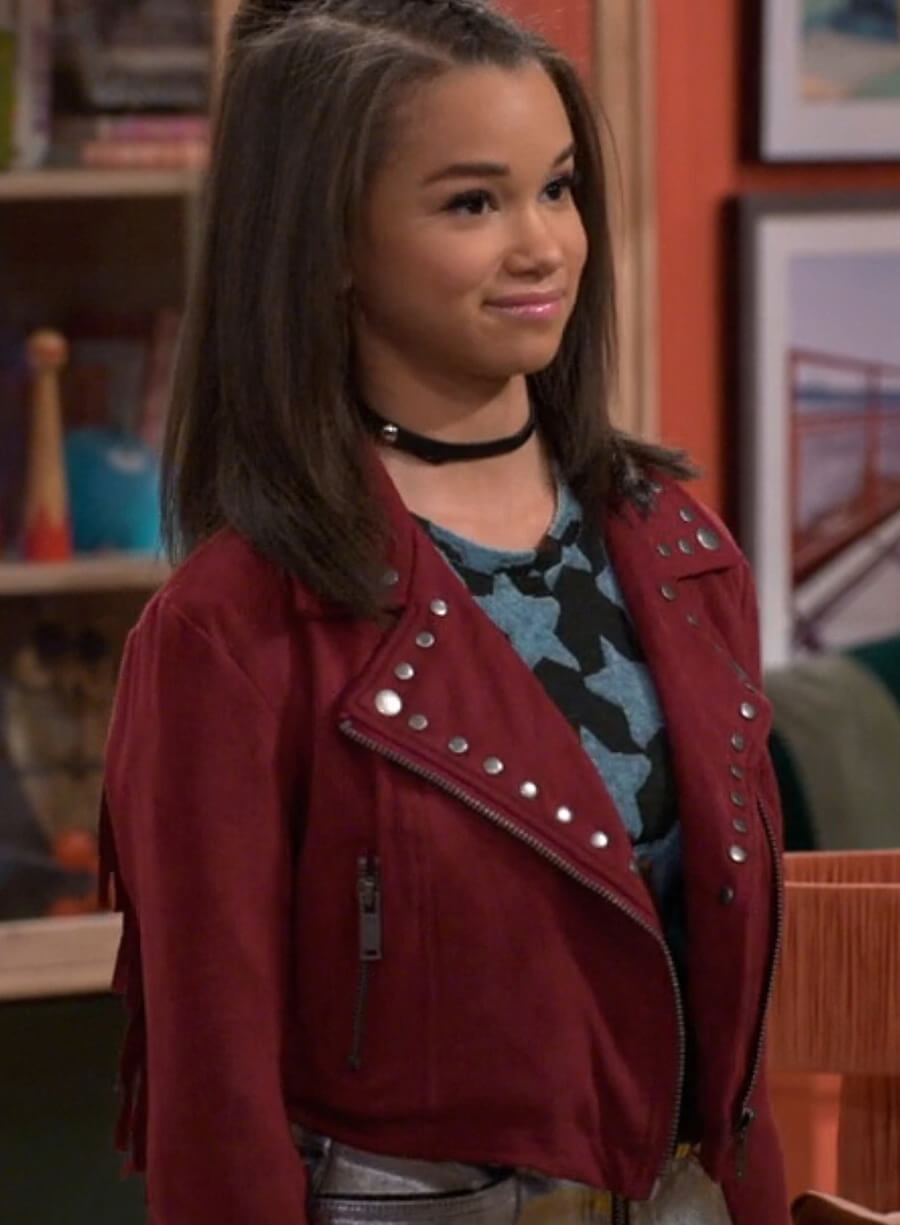 Billie Wizards Beyond Waverly Place Red Leather Jacket