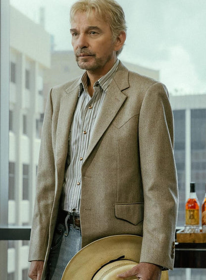 Billy Bob Thornton Landman Beige Blazer