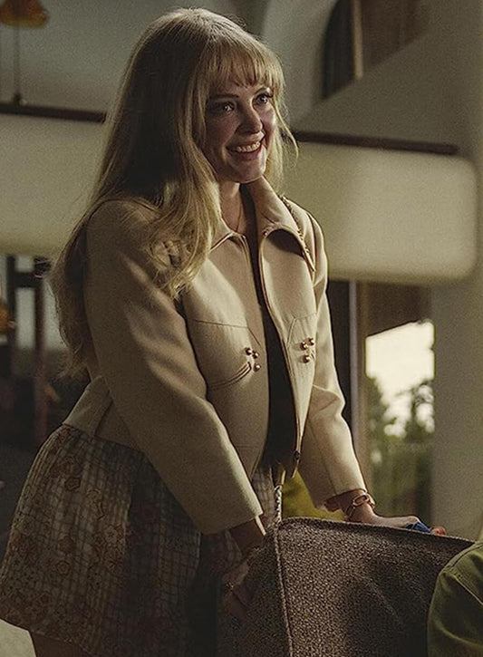 Black Mirror Auden Thornton Beige Jacket