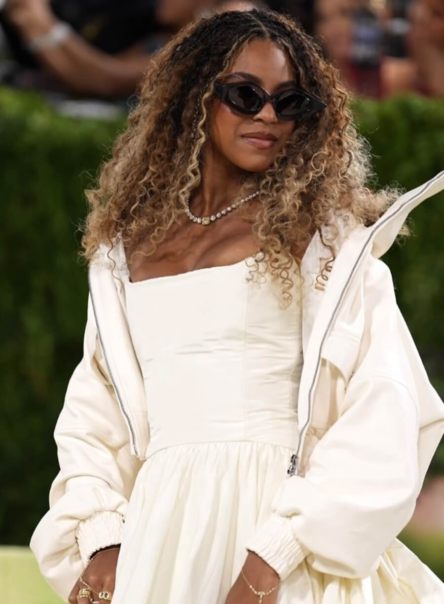 Blue Ivy Carter Met Gala 2026 White Bomber Jacket