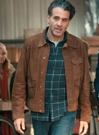 Bobby Cannavale Scarpetta Suede Leather Jacket
