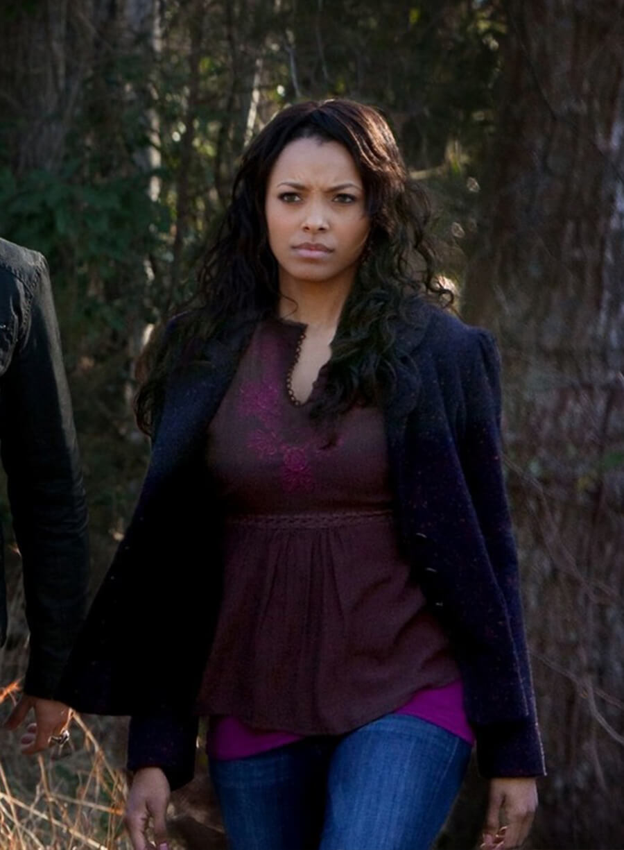 Bonnie Bennett The Vampire Diaries S02 Blue Jacket