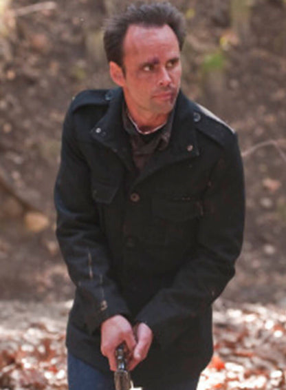 Boyd Crowder Justified Black Wool Coat