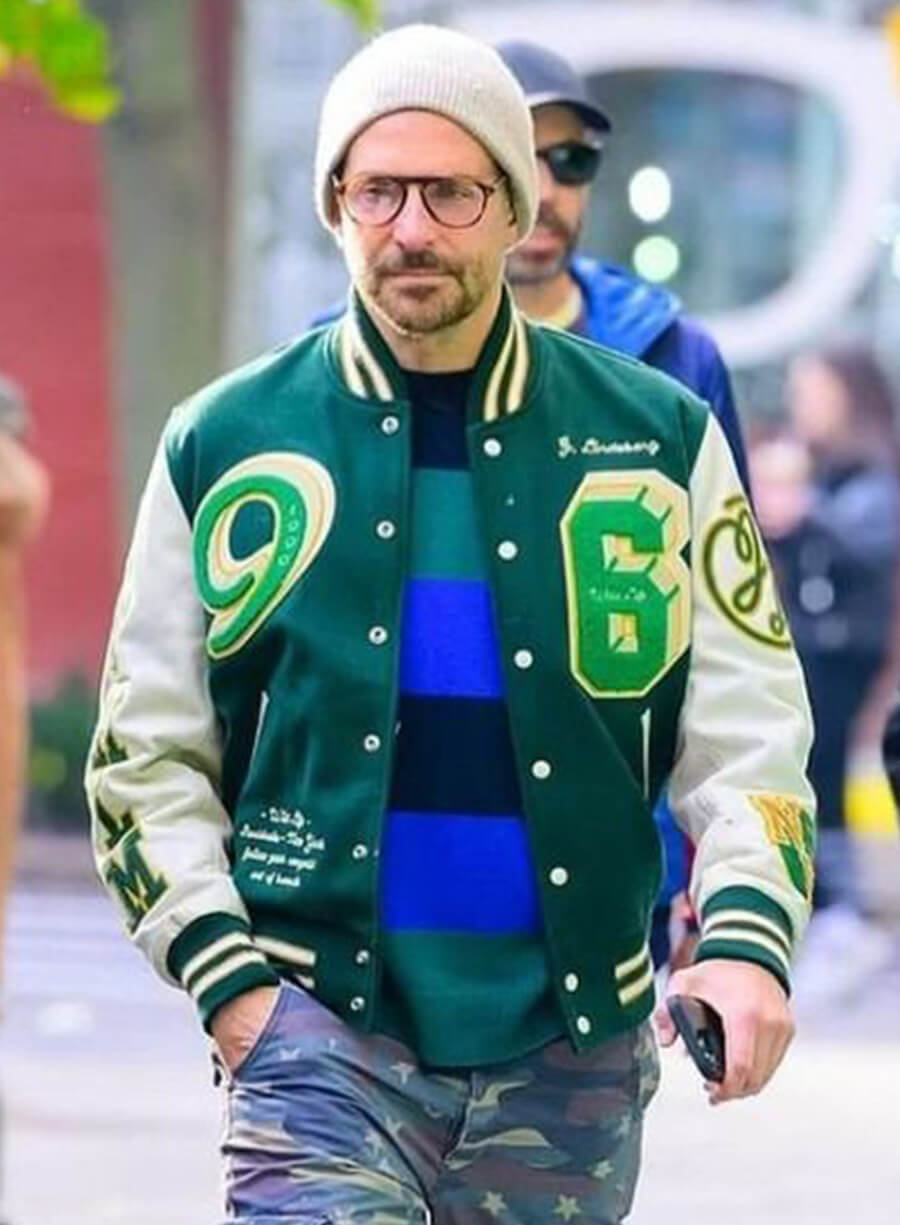 Bradley Cooper Green Varsity Jacket