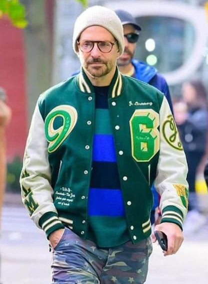 Bradley Cooper Green Varsity Jacket