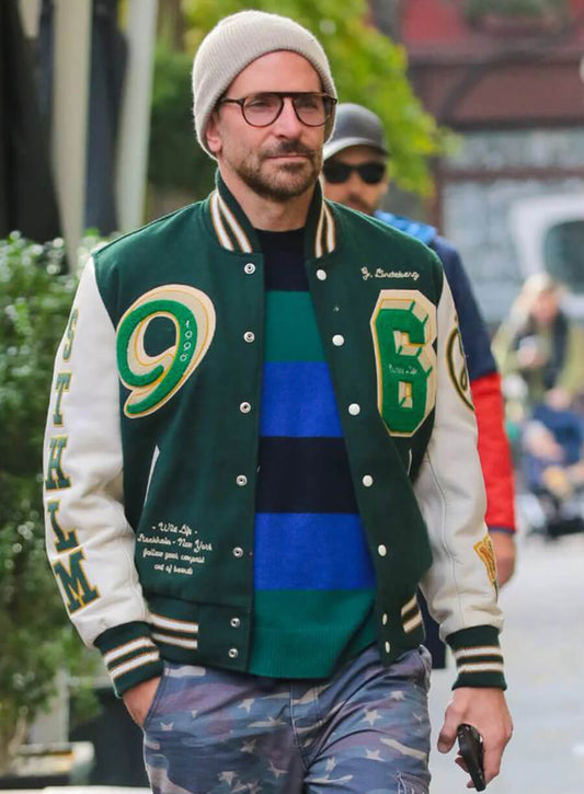 Bradley Cooper Green Varsity Jacket