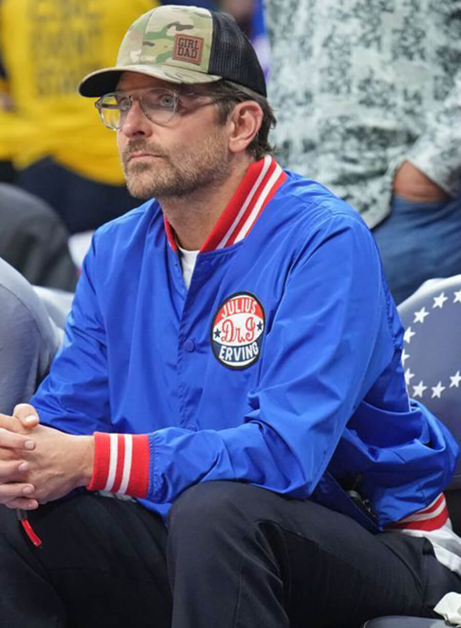 Bradley Cooper Julius Dr.J Erving Varsity Jacket