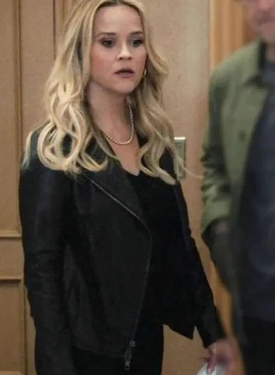 Bradley Jackson The Morning Show S04 Black Leather Jacket