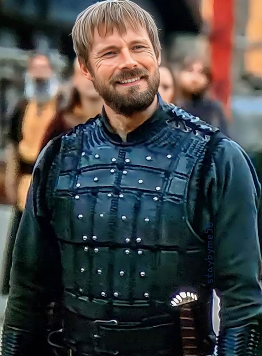 Bradley James Vikings Valhalla Black Leather Vest