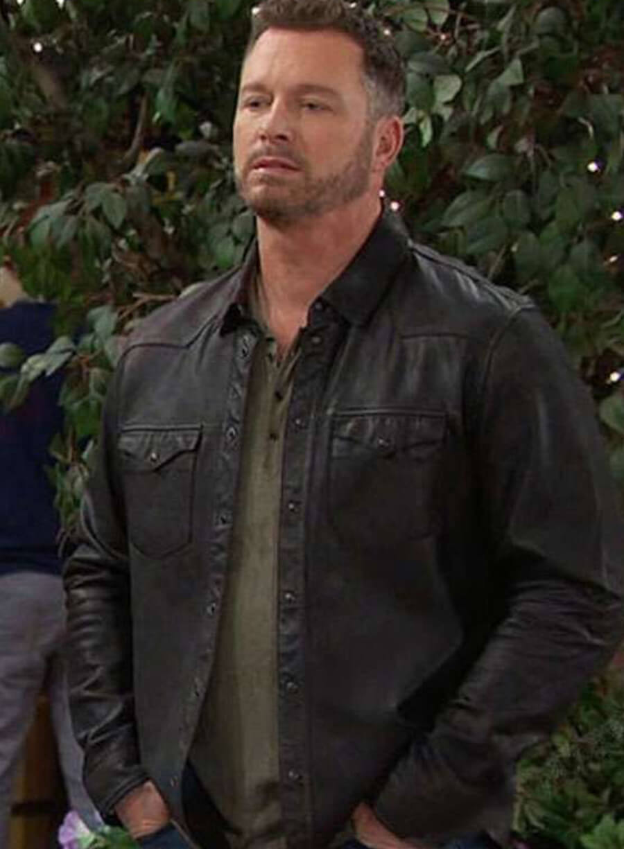 Brady Black Days of Our Lives Leather Jacket
