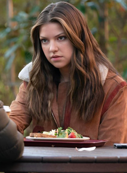 Bree Tell Me Lies S02 Shearling Leather Jacket