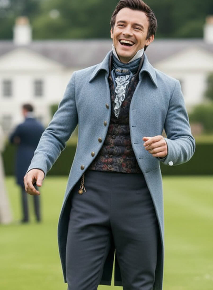 Bridgerton S04 Benedict Bridgerton Blue Coat