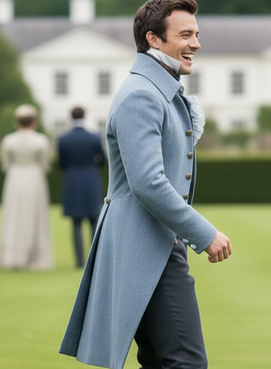 Bridgerton S04 Benedict Bridgerton Blue Coat