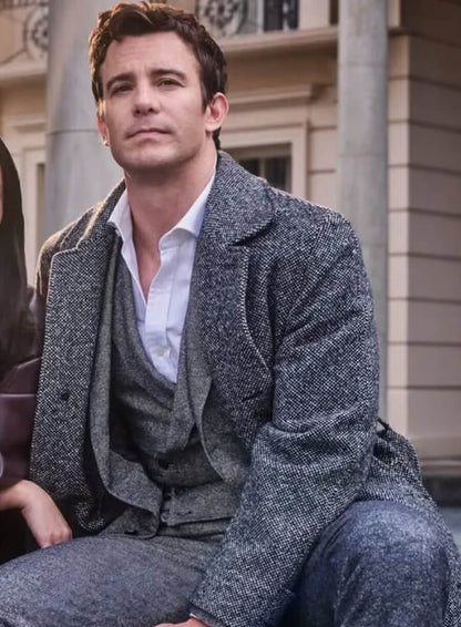 Bridgerton S04 Luke Thompson Wool Coat