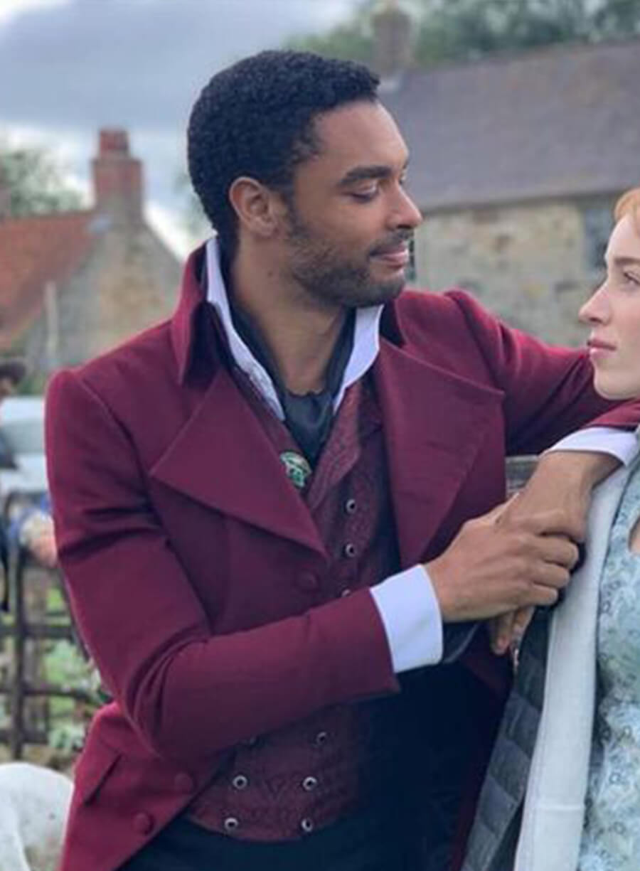 Bridgerton Simon Basset Maroon Tailcoat