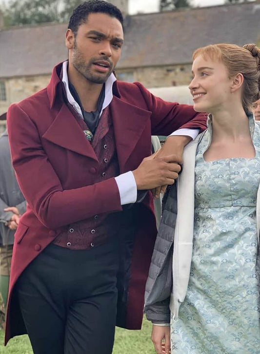 Bridgerton Simon Basset Maroon Tailcoat