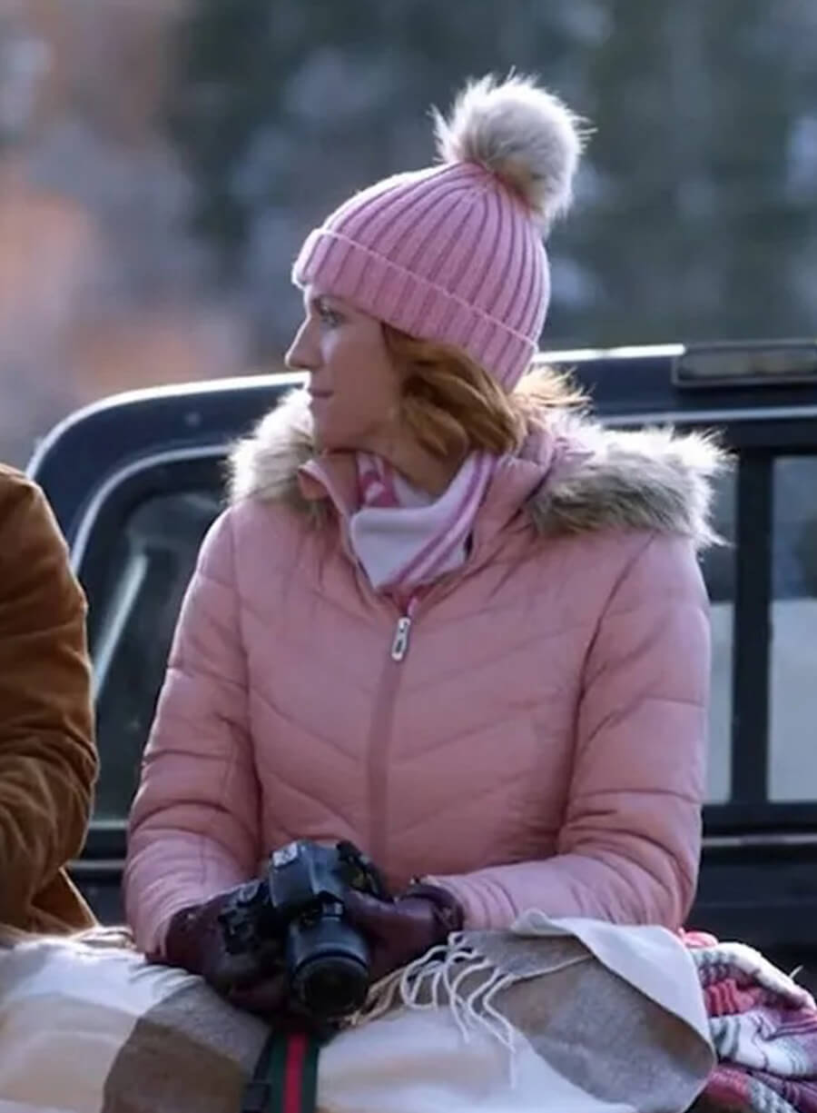 Brittany Snow Pink Puffer Jacket