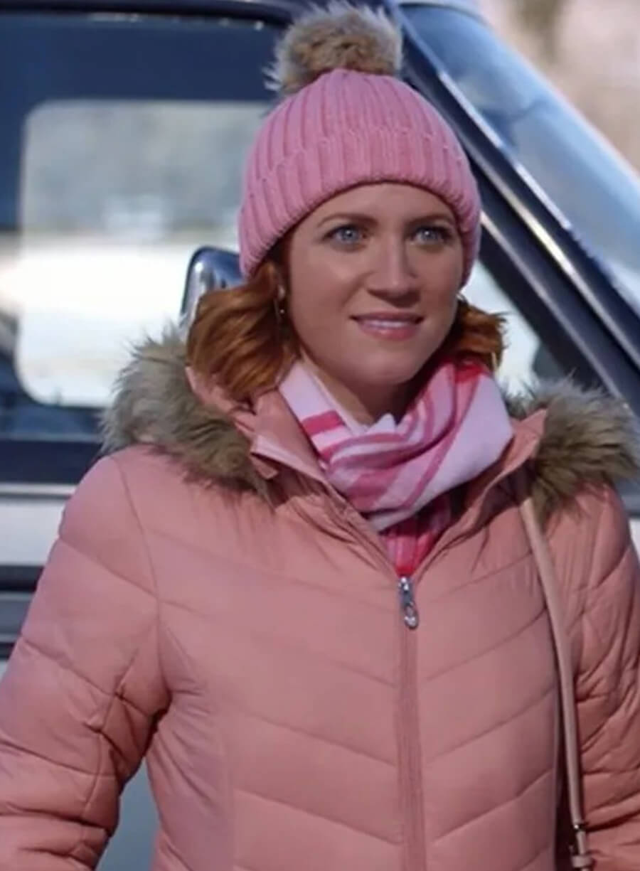 Brittany Snow Pink Puffer Jacket