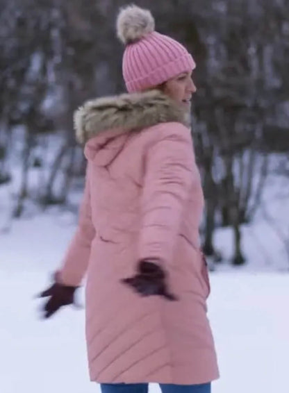 Brittany Snow Pink Puffer Jacket