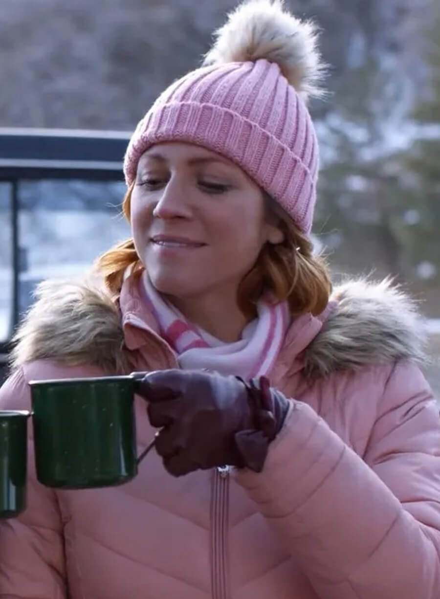 Brittany Snow Pink Puffer Jacket
