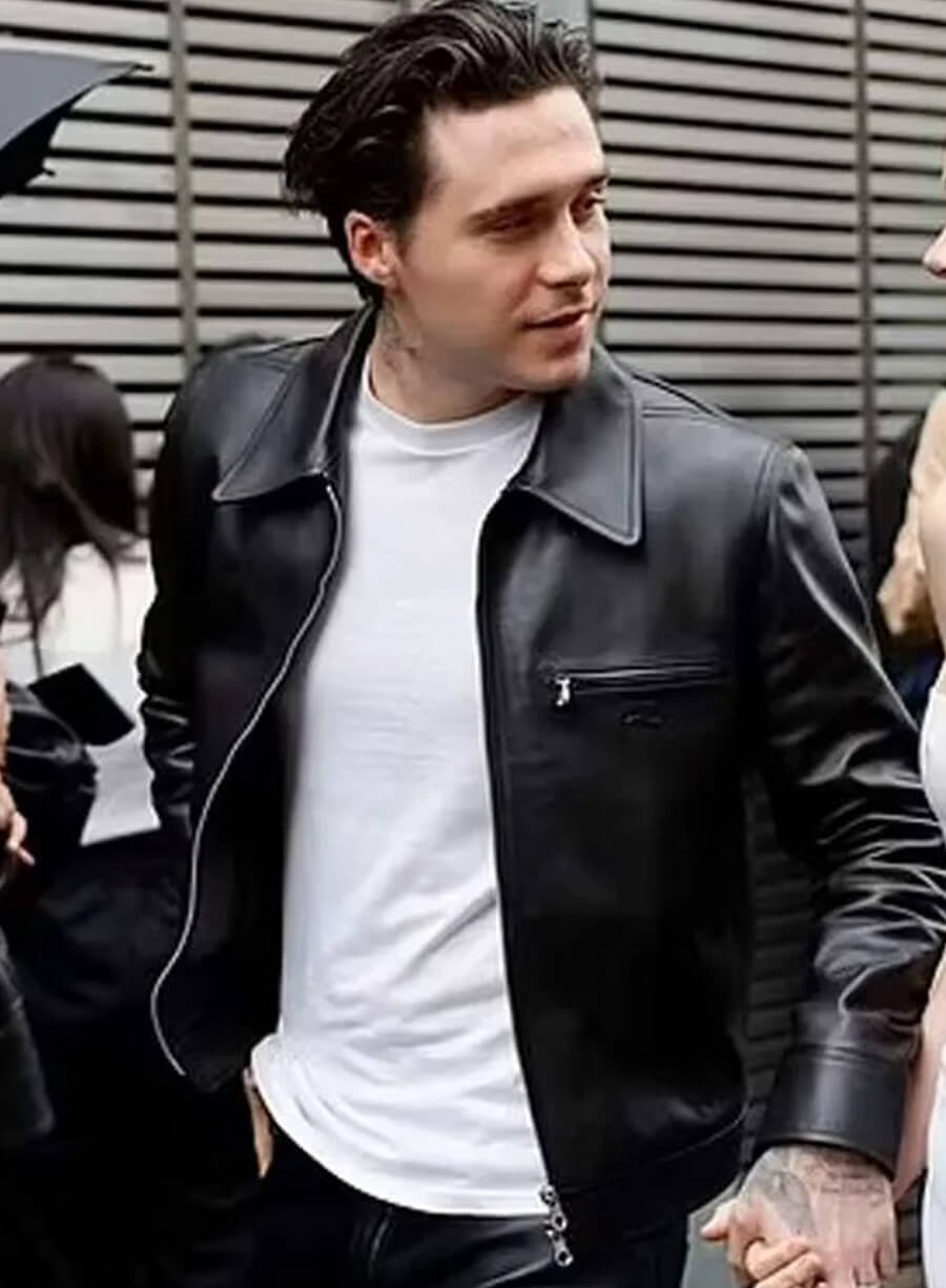 Brooklyn Beckham Black Leather Jacket
