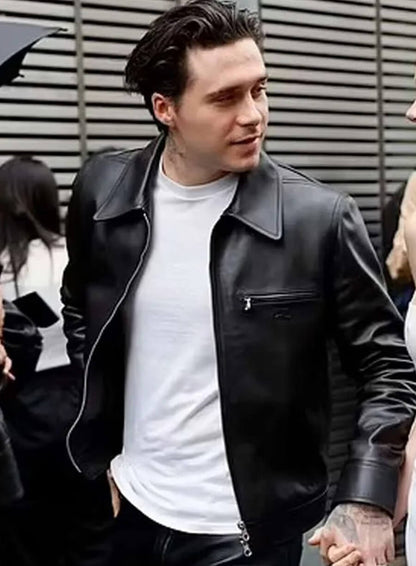 Brooklyn Beckham Black Leather Jacket