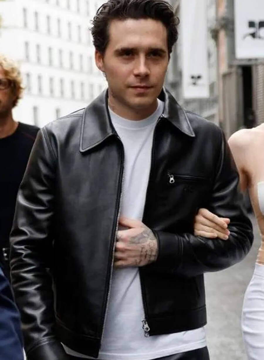 Brooklyn Beckham Black Leather Jacket