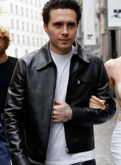 Brooklyn Beckham Black Leather Jacket