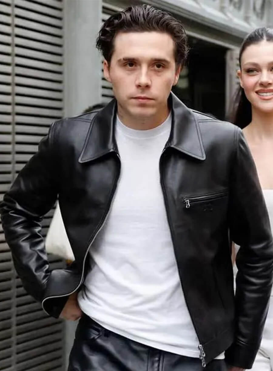 Brooklyn Beckham Black Leather Jacket