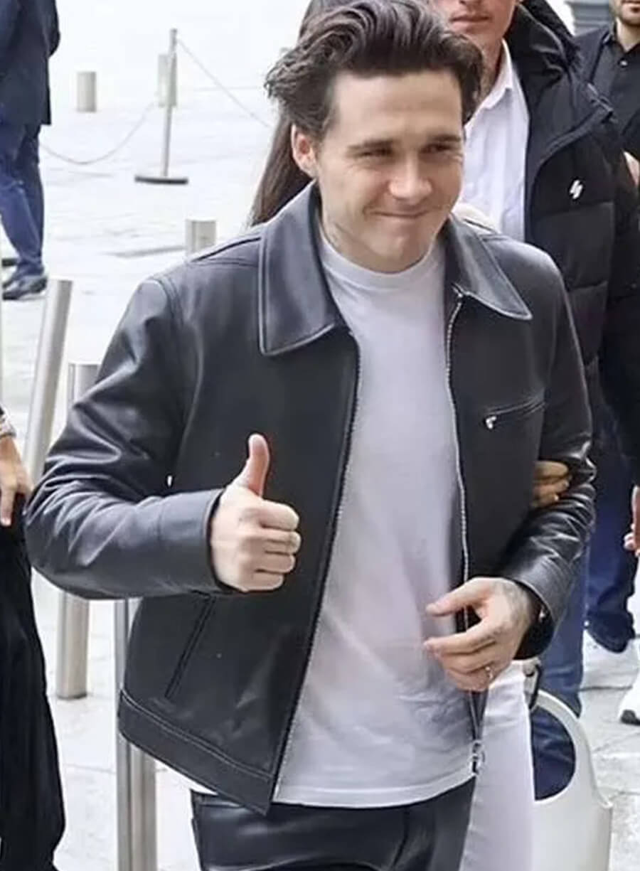 Brooklyn Beckham Black Leather Jacket