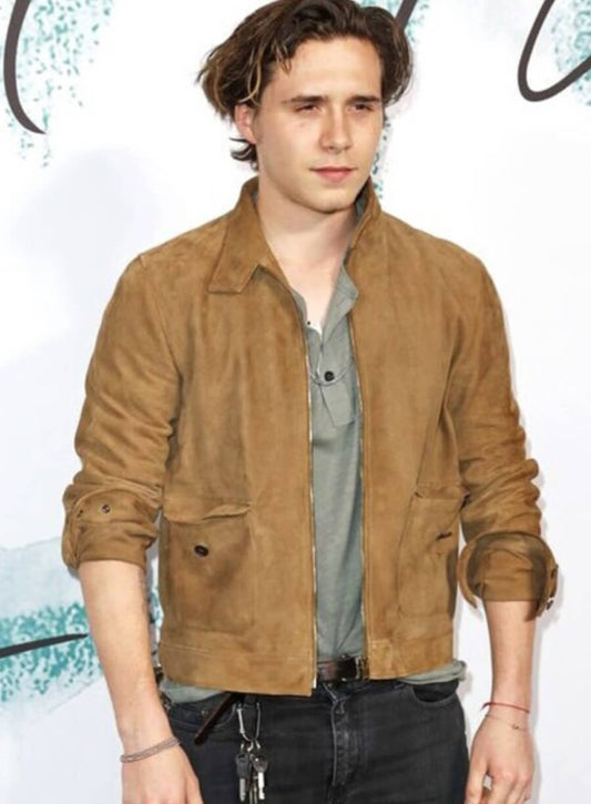 Brooklyn Beckham Brown Suede Jacket