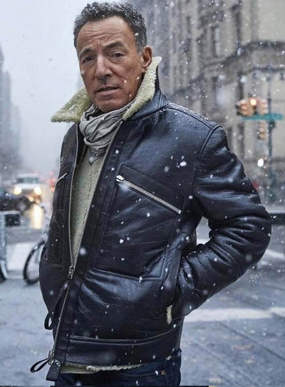 Bruce Springsteen Black Leather Jacket