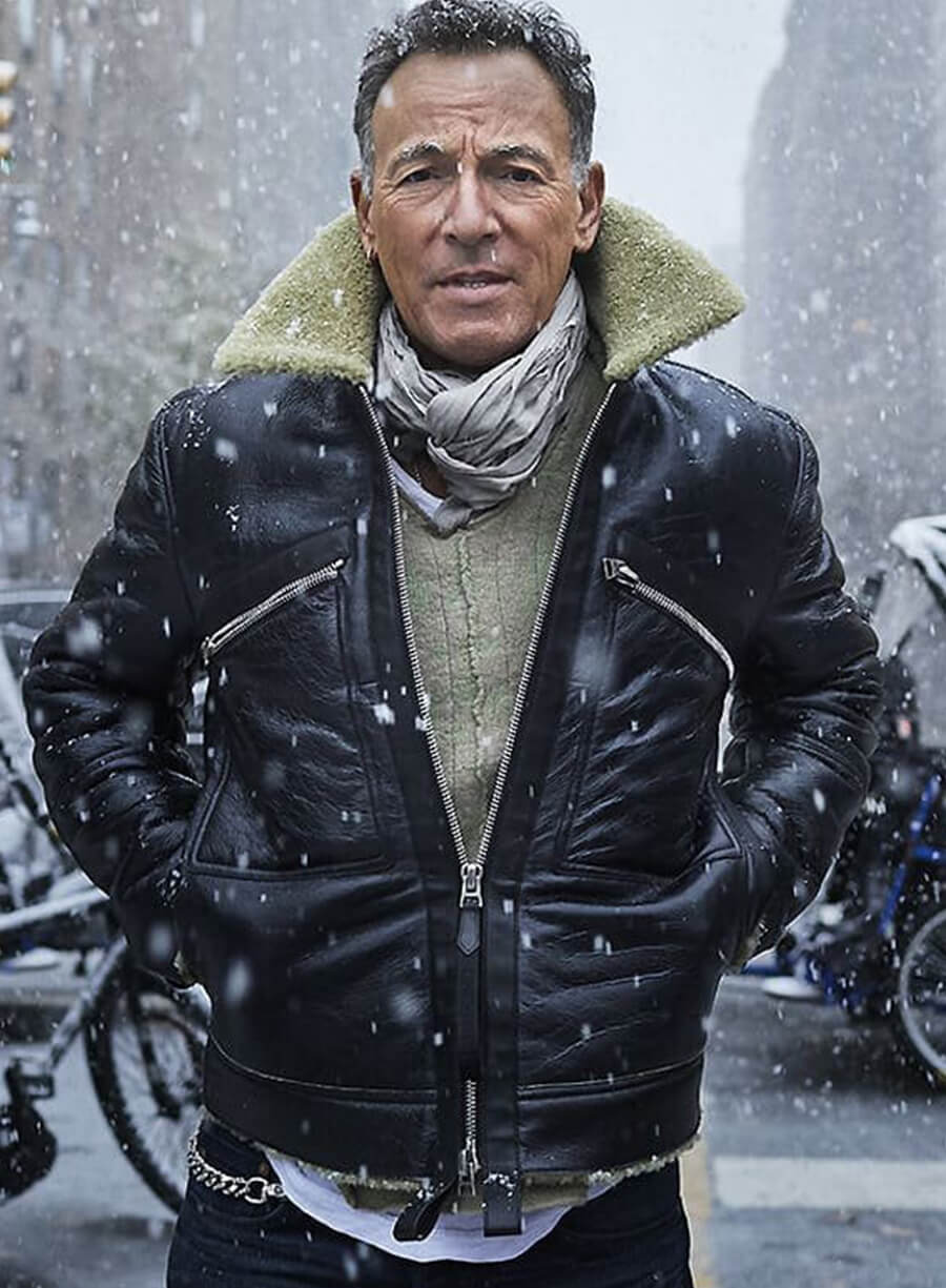 Bruce Springsteen Black Leather Jacket