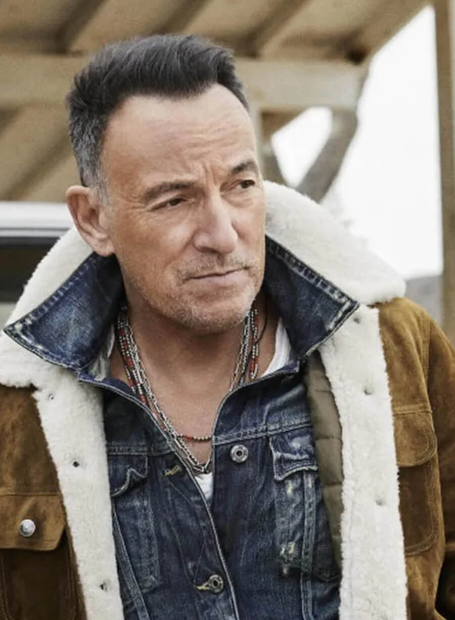 Bruce Springsteen Brown Shearling Jacket