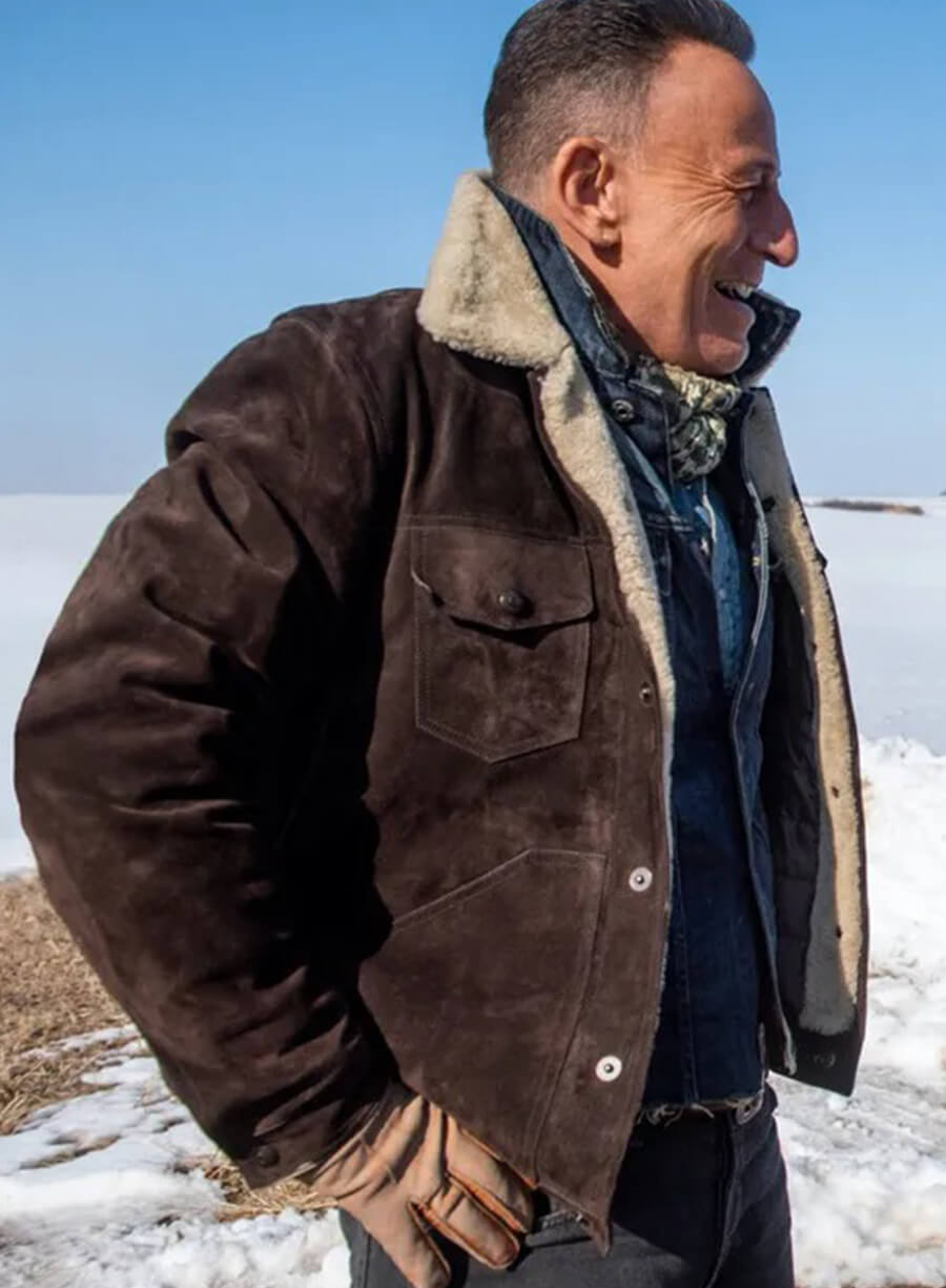 Bruce Springsteen Brown Suede Jacket