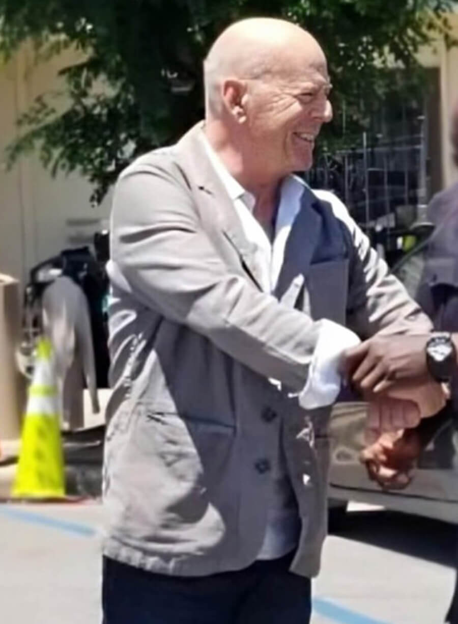 Bruce Willis Assassin Valmora Grey Jacket