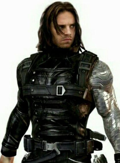 Bucky Barnes Winter Soldier Black Jacket