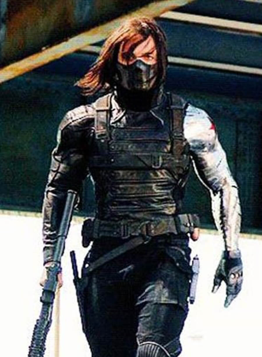 Bucky Barnes Winter Soldier Black Jacket