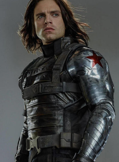 Bucky Barnes Winter Soldier Black Jacket
