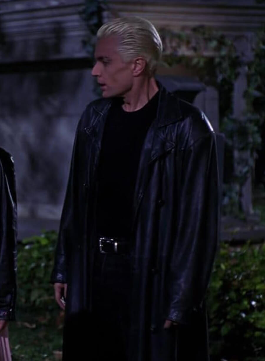 Buffy The Vampire Slayer Spike Black Leather Coat
